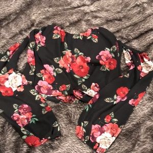 Floral Cold-Shoulder Top